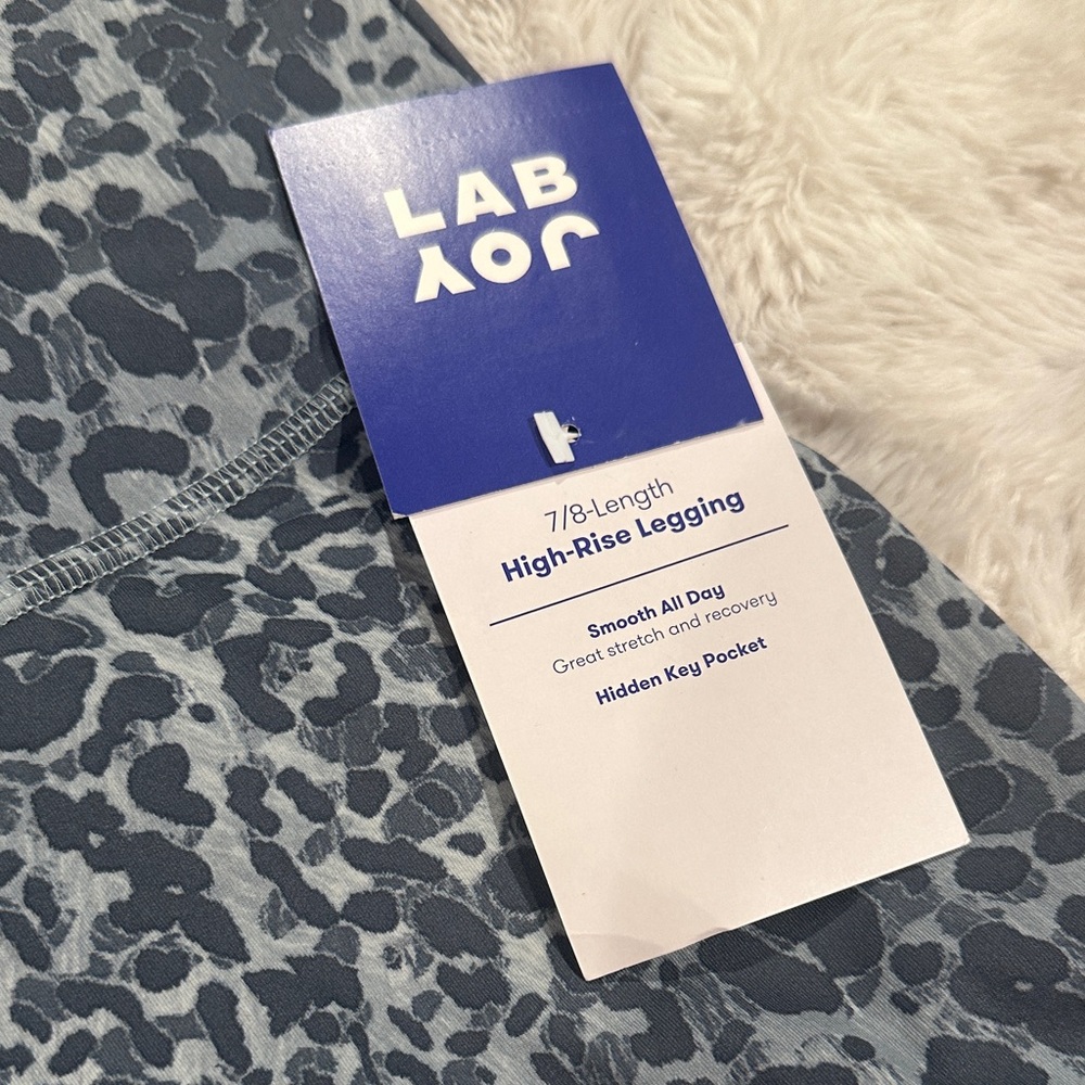 JoyLab Women’s Gray Leopard Leggings - Picture 2 of 6